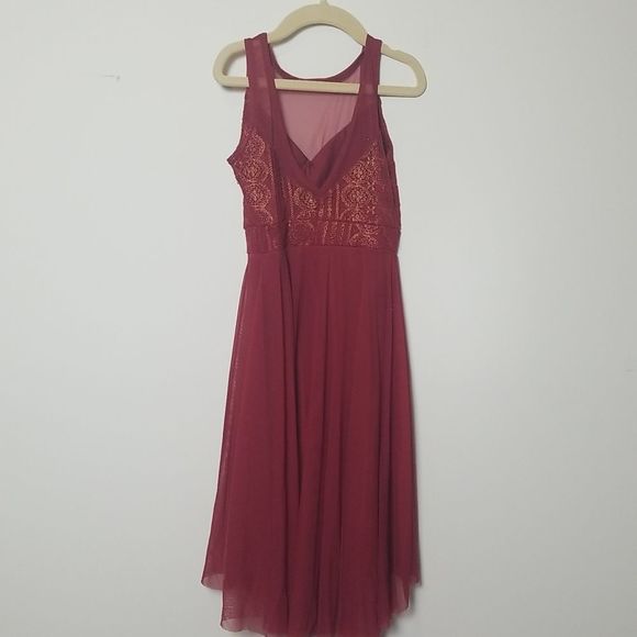 Kelle Other - Kelle Girls Red A line sleeveless dress Medium